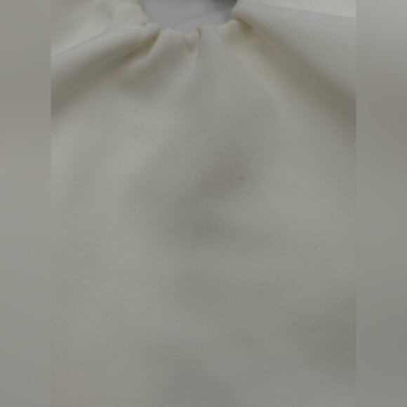🆕 MISHA COLLECTION 🧿 NWOT The 'Alusia' Stretch Twill Maxi Dress, Ivory - Sz M - Picture 15 of 16